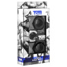 Tom of Finland Lot de 3 Cockrings Souples Cock Nuts